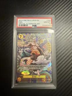 Enel Special Alt Art PSA 10 SP OP05-100 One Piece Card Game Gem Mint Condition - Image 1