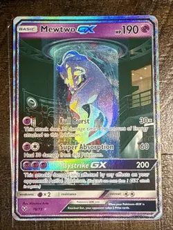 Mewtwo GX - 78/73 - Pokemon Shining Legends Sun & Moon Secret Rare Card - Image 1