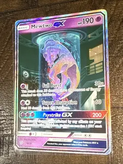 Mewtwo GX - 78/73 - Pokemon Shining Legends Sun & Moon Secret Rare Card - Image 3