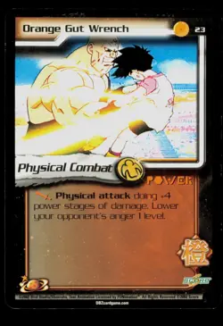Orange Gut Wrench 23 Dragon Ball Z Trading Card TCG CCG - Image 1