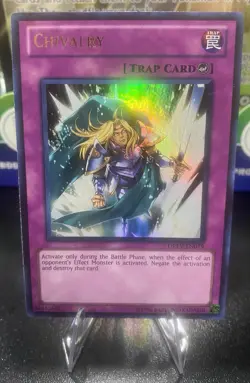 Yugioh Chivalry DREV-EN079 Ultra Rare MP TCG Trap Card Card ✨ - Image 1