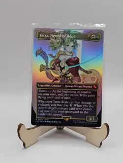MTG - Terra, Herald of Hope (Borderless) (0204) - Final Fantasy - Foil - Image 2
