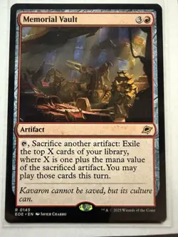 Memorial Vault 0145 Edge of Eternities MTG Regular - Image 1