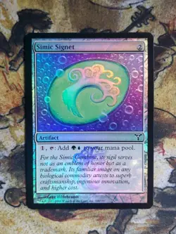 Magic the Gathering MTG Simic Signet (166) Dissension LP FOIL - Image 1