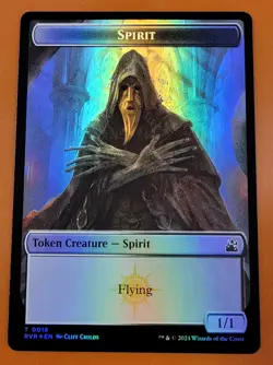 1x Spirit & Angel (0003) | FOIL TOKEN | Ravnica Remastered | MTG Magic Cards - Image 1