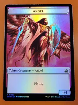 1x Spirit & Angel (0002) | FOIL TOKEN | Ravnica Remastered | MTG Magic Cards - Image 2