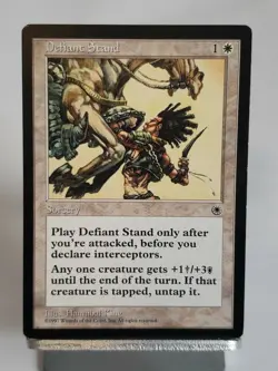 MTG Defiant Stand Portal Regular Uncommon Magic - Image 1