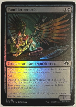 mtg magic Refurbished Familiar FOIL FRENCH fr vf Familier renove modern horizons - Image 1