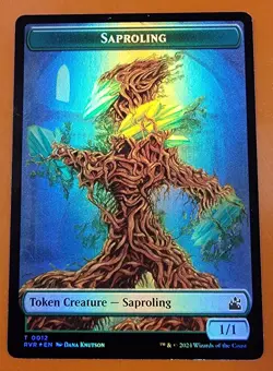 1x Saproling & Wurm (0013) | FOIL TOKEN | Ravnica Remastered | MTG Magic Cards - Image 1