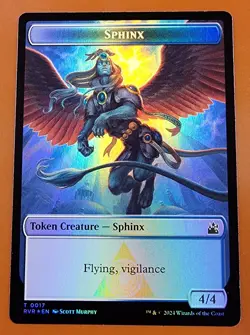 1x Saproling & Sphinx (0017) | FOIL TOKEN | Ravnica Remastered | MTG Magic Cards - Image 2