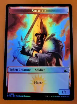 1x Saproling & Soldier (0016) | FOIL TOKEN | Ravnica Remastered | MTG Magic - Image 2