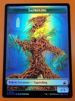 1x Saproling & Rhino (0011) | FOIL TOKEN | Ravnica Remastered | MTG Magic Cards - Image 1