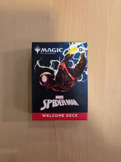 2025 SDCC EXCLUSIVE MAGIC THE GATHERING SPIDER MAN GREEN WELCOME DECK CARDS MTG - Image 1