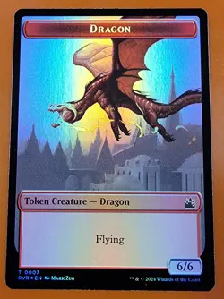 1x Saproling & Dragon (0007) | FOIL TOKEN | Ravnica Remastered | MTG Magic Cards - Image 2