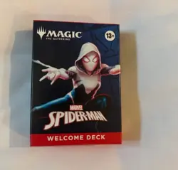 2025 SDCC EXCLUSIVE MAGIC THE GATHERING SPIDER MAN RED WELCOME DECK CARDS mtg - Image 1
