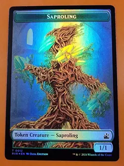 1x Saproling & Domri Rade (0020) | FOIL TOKEN | Ravnica Remastered | MTG Magic - Image 1