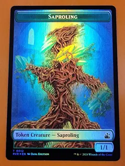 1x Saproling & Bird Illusion (0005) | FOIL TOKEN | Ravnica Remastered | MTG - Image 1