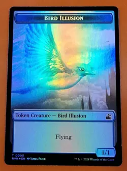 1x Saproling & Bird Illusion (0005) | FOIL TOKEN | Ravnica Remastered | MTG - Image 2