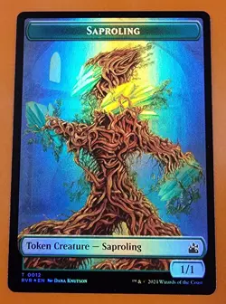 1x Saproling & Beast (0014) | FOIL TOKEN | Ravnica Remastered | MTG Magic Cards - Image 1