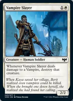 Vampire Slayer -Foil Light Play MTG Innistrad: Crimson Vow - Image 1