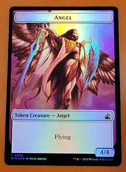 1x Saproling & Angel (0002) | FOIL TOKEN | Ravnica Remastered | MTG Magic Cards - Image 2