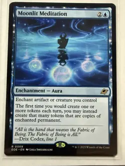 Moonlit Meditation 0069 MTG Edge of Eternities NM Magic Regular - Image 1