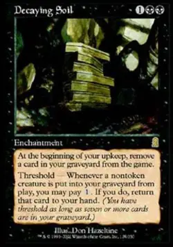 Decaying Soil - Light Play MTG Odyssey - Image 1