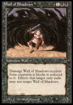 Wall of Shadows - Medium Play MTG Legends - Image 1