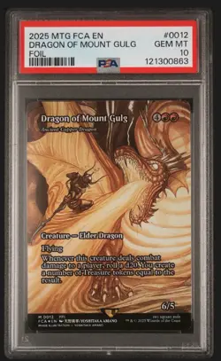 2025 MTG FINAL FANTASY: THROUGH THE AGES FOIL #0012 DRAGON OF MOUNT GULG PSA 10 - Image 1