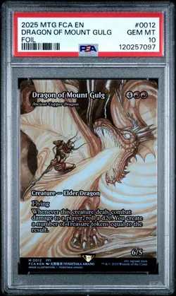 2025 MTG FINAL FANTASY: THROUGH THE AGES FOIL #0012 DRAGON OF MOUNT GULG PSA 10 - Image 1