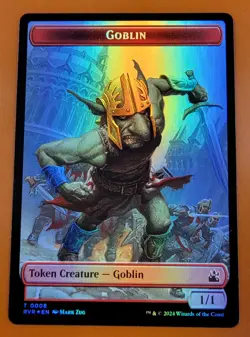 1x Goblin & Solider (0016) | FOIL TOKEN | Ravnica Remastered | MTG Magic Cards - Image 1