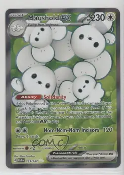 Maushold ex Ultra Rare Pokemon Scarlet & Violet Paradox Rift (PAREN) #233 0s8s - Image 1