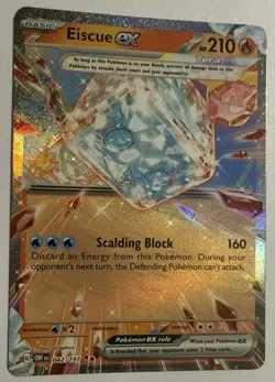 Eiscue ex 042/197 Sv03: Double Rare Obsidian Flames Holo Pokemon Cards - Image 2