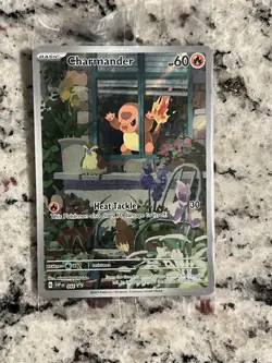 SEALED Pokemon Charmander SVP 044 Obsidian Flames ETB Holo Black Star Promo - Image 1