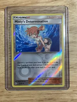 Misty's Determination - 62/68 - Hidden Fates - Reverse Holo - Pokemon TCG 2019 - Image 1