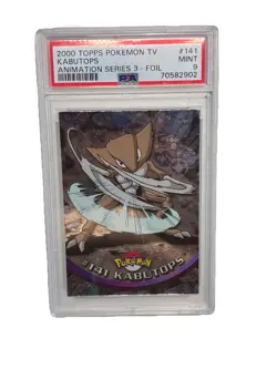 Topps 2000 VINTAGE Pokemon - Kabutops #141 Animation Series 3 FOIL - PSA 9 MINT - Image 1