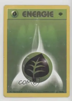 Grass Energy German 1st Ed. Pokemon Base Set #99 1999 15fy - Image 1
