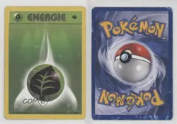 Grass Energy German 1st Ed. Pokemon Base Set #99 1999 15fy - Image 3