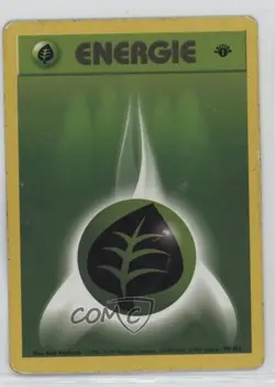 Grass Energy German 1st Ed. Pokemon Base Set #99 1999 15fy - Image 1
