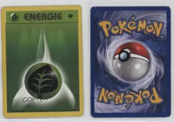 Grass Energy German 1st Ed. Pokemon Base Set #99 1999 15fy - Image 3