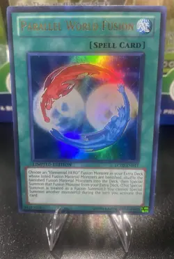 Yugioh - Parallel World Fusion Ultra Rare (Limited Edition) - LC02-EN011 Foil ✨ - Image 1