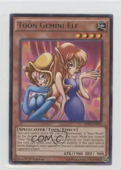 Toon Gemini Elf 1st Ed. YuGiOh Battle Pack 2: War of the Giants #BP02-EN033 10cj - Image 1
