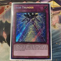 Yugioh Iron Thunder PHNI-EN080 1st Edition Secret Rare - Image 1