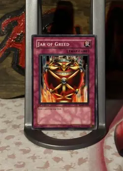 Jar of Greed SD3-EN029 1st Edition Common Yugioh TCG LP Light Play Fast Shipping - Image 1