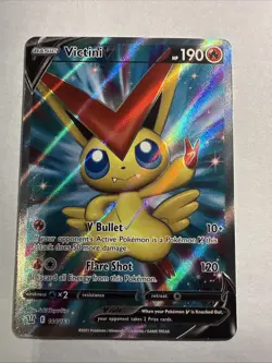 Pokemon TCG Battle Styles Victini v Full Art Ultra Rare Card 144/163 - Image 1