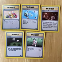 5 Trainer 1st Edition 62 Non Holo Pokemon Card Vintage Fossil 1999 - Image 1