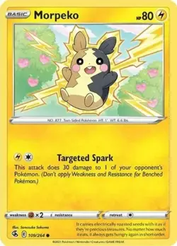 Morpeko Pokemon Fusion Strike TCG Card 109/264 - Image 1