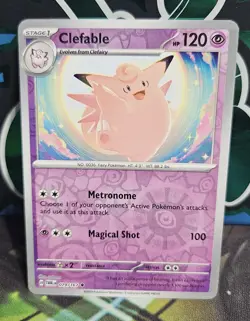 Clefable 079/167 - Twilight Masquerade - Reverse Holo Pokemon Card Near Mint NM - Image 1