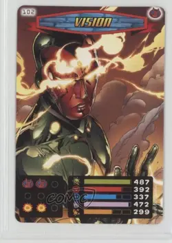 2008 Spider-Man Heroes & Villains Power Card Collection Vision #102 1i3 - Image 1