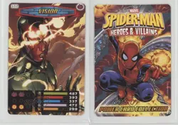 2008 Spider-Man Heroes & Villains Power Card Collection Vision #102 1i3 - Image 3